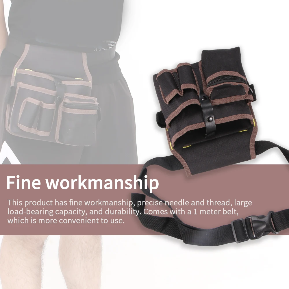 

Pouch Hand Tools Hardware Storage Tools Bag For Electrician 600D Oxford Cloth Waist Belt Bags Pocket Tool Storage Tool Large