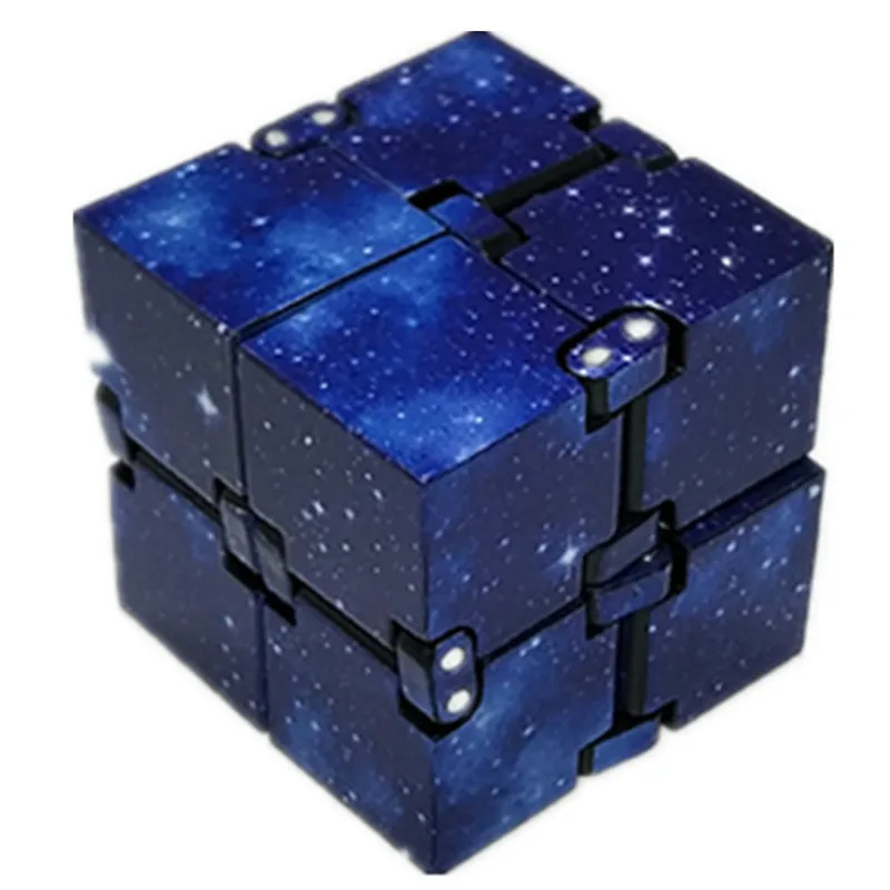 Blue Star Color Тренд креативный бесконечный куб магический куб офисный флип кубическая головоломка стоп снятие стресса игрушки для детей с синдромом аутизма - Цвет: Blue Star Color