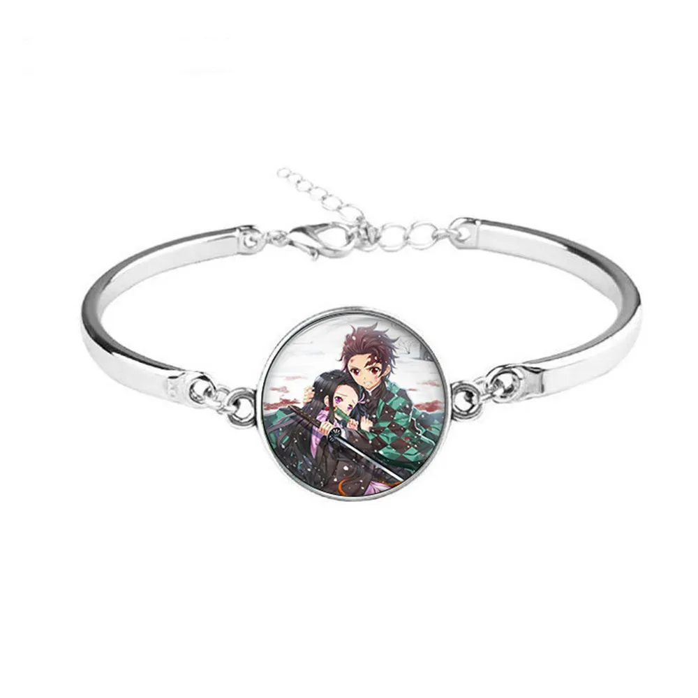 Anime Kimetsu No Yaiba Demon Slayer Charm Accessorie Fashion Creativity Bracelet Kamado Tanjirou Nezuko Cosplay Unisex Jewelry