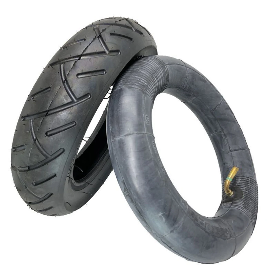

Spare Inner tube Outdoor Tire Sports Assembly Butyl Rubber Black 10x2.50