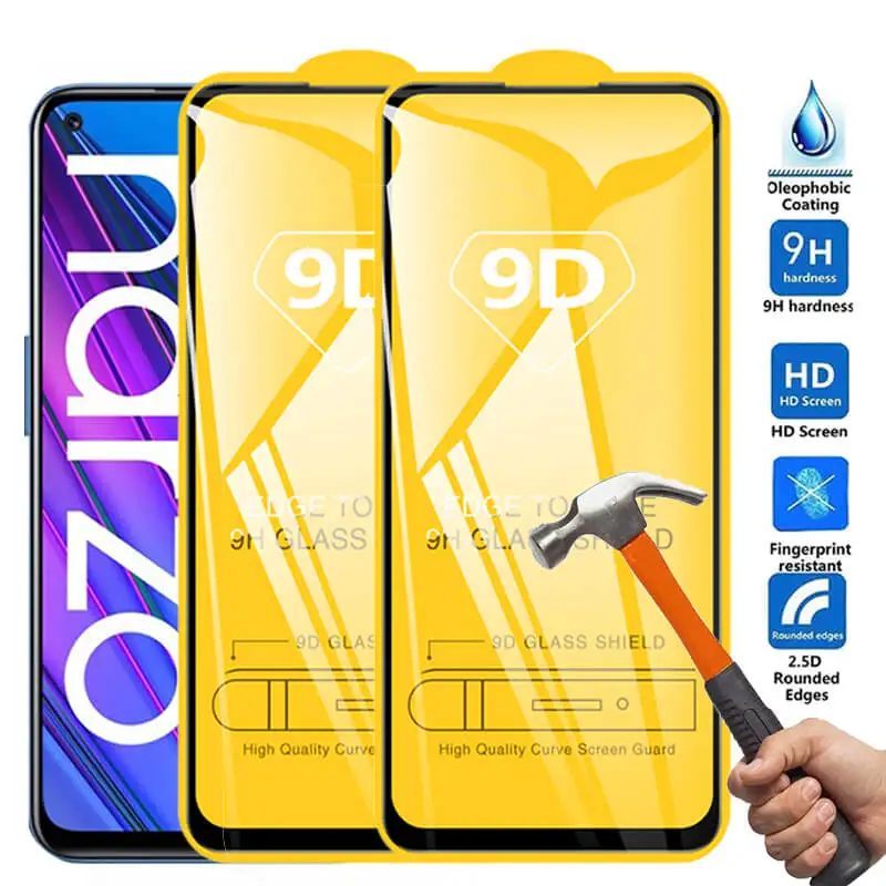 

Защитное стекло 3D для Oppo Realme, Narzo 30, 4G, 5G, 30 А, 2 шт.