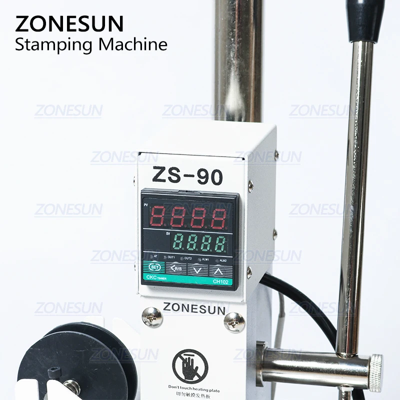 ZONESUN ZS90 Новая машина для горячего тиснения фольгой ручная Бронзирующая машина для ПВХ карты кожи бумаги тиснения штамповочная машина