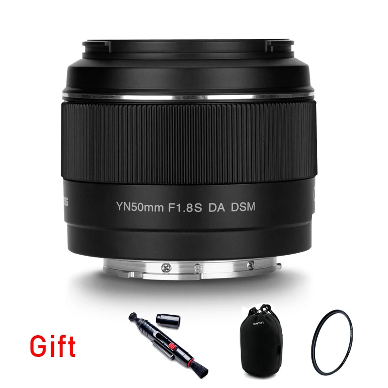 Светодиодная лампа для видеосъемки Yongnuo YN50mm F1.8S DA DSM Sony APS C APC AF/MF формат a6400 a6600 a6500 A7C