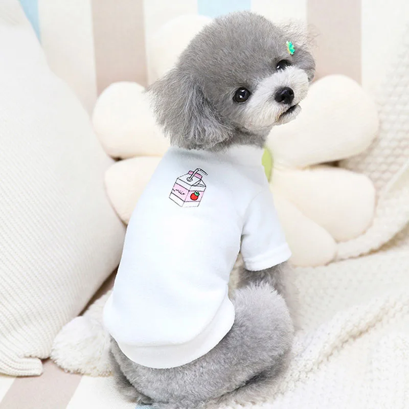 

Fleece Pet Clothes Winter Puppy Clothing Sweatshirt Sweater Short Sleeve Pullover Dog Hoodies Coat For Small Dogs Chiwawa Yorkie