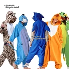 Женский Пижамный комбинезон с дополнительными звездами, Женский мультяшный комбинезон, костюм для косплея для взрослых, лиса, енот, кигуруми, детский Единорог