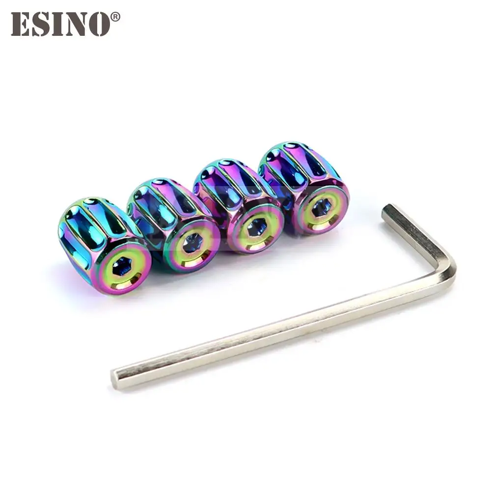 4 x Новый Красочный лазерный автомобильный Стайлинг противокражный медный колесо