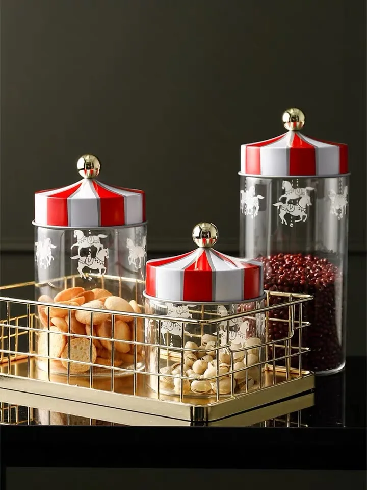 Nordic Юла Стекло уплотнение бутылка для хранения Кофе Чай конфеты из ореха