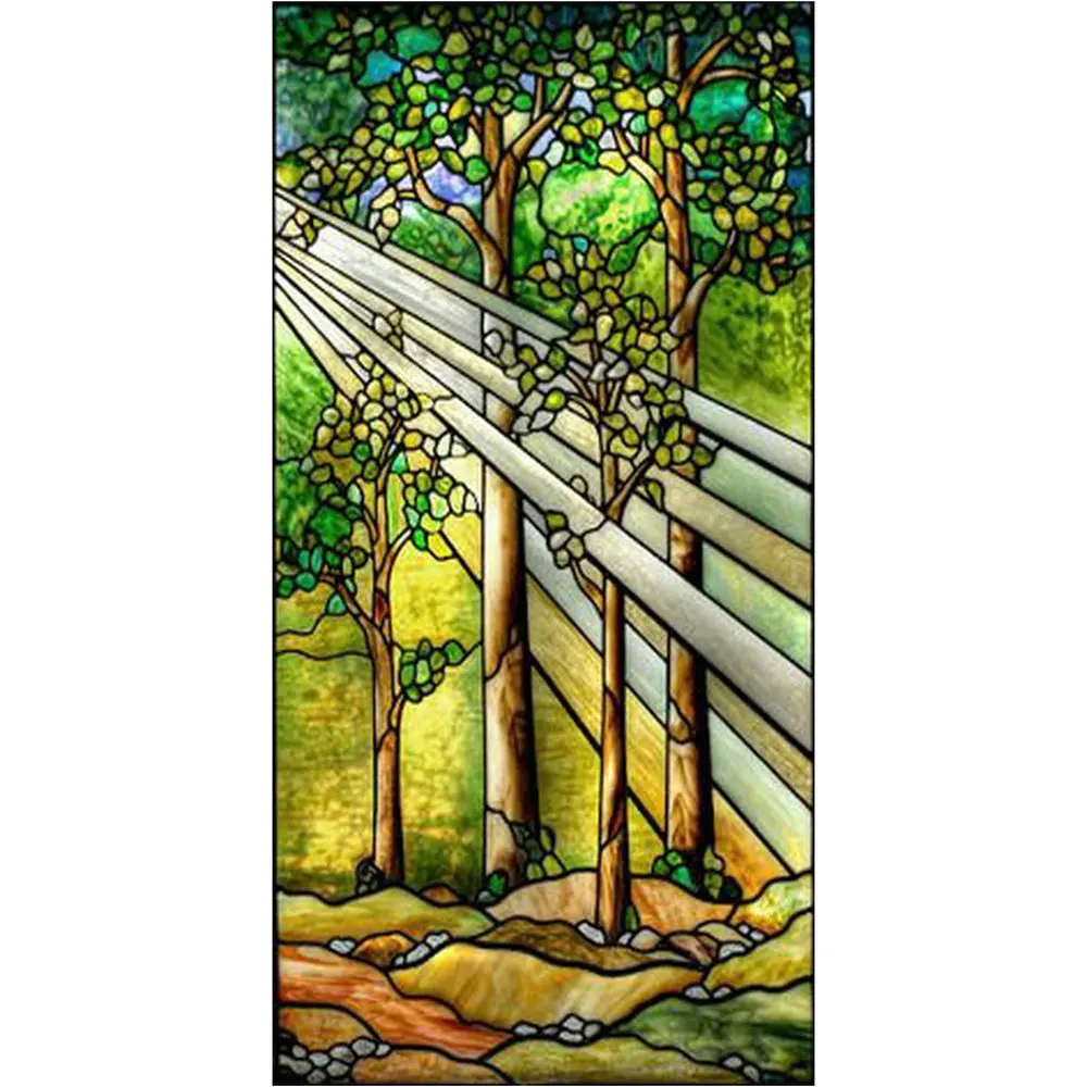 

New diamond painting tree sunshine landscape full square / round diamond mosaic landscape 5d sticker embroidery decoration