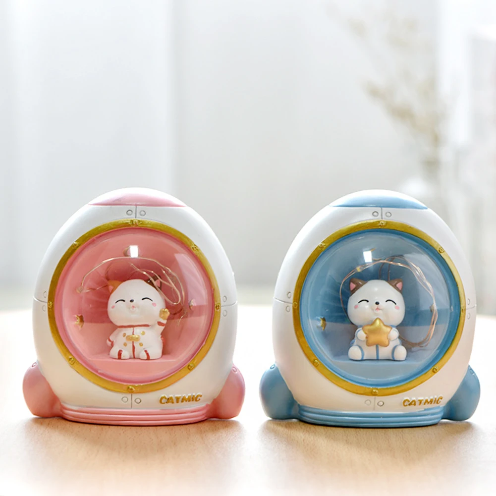 Светодиодный ночной мини-светильник милый ночсветильник в форме ракеты Луны