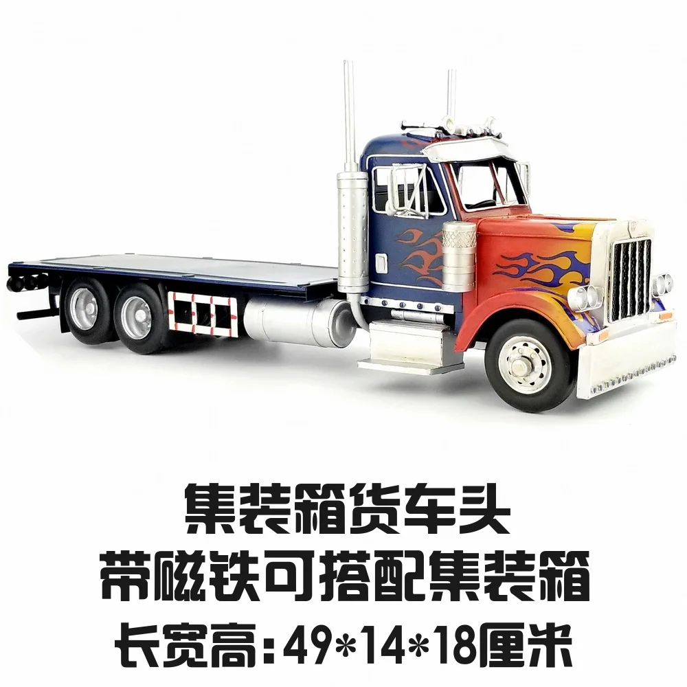 

Shipping Container Model Tissue Box Pen Holder Napkin Paper Towel Storage Case Card Slot Antique Desktop Home Decoration Gift