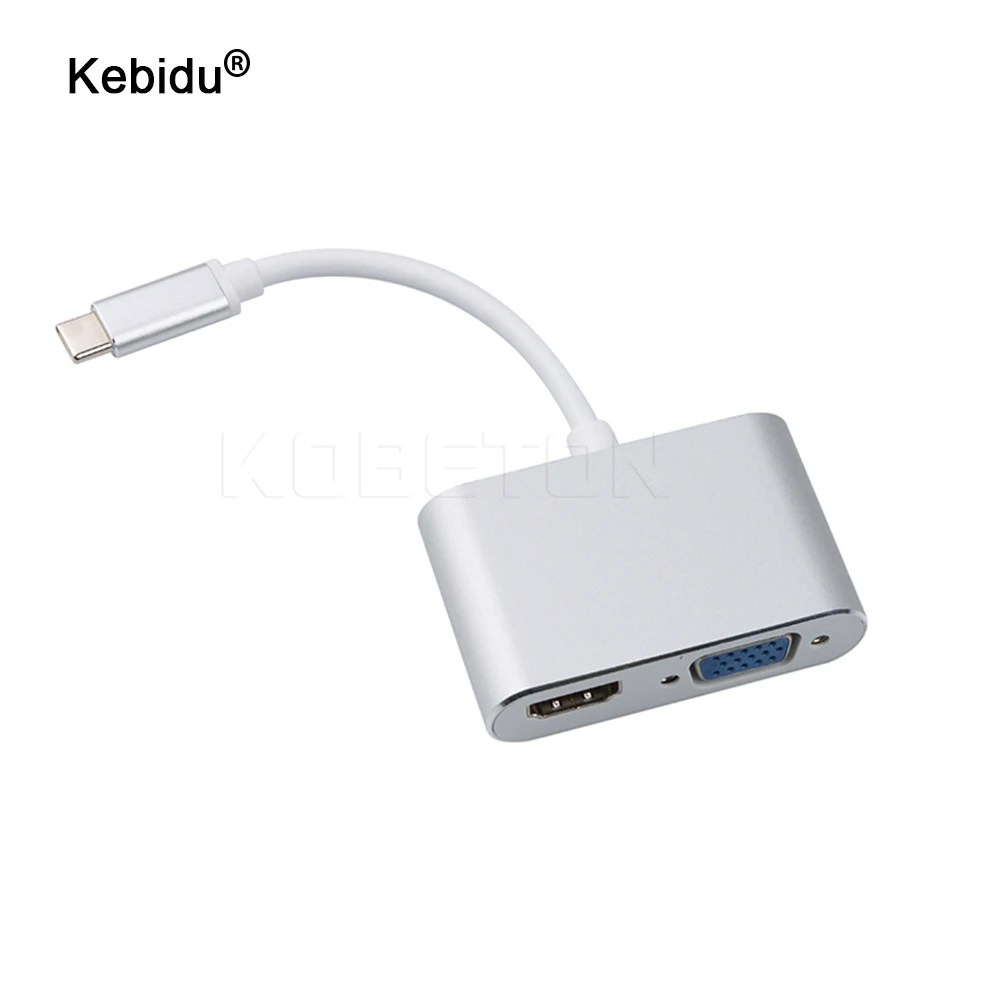 Адаптер 4K USB C VGA для Thunderbolt 3 Samsung Galaxy S10/S9/S8 Huawei Mate 20/P30 Pro HDMI совместимый|Кабели HDMI| |