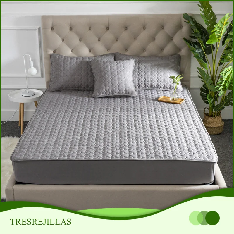 Гипоаллергенный матрас моющийся рельефный хлопковый стеганый протектор Мягкий
