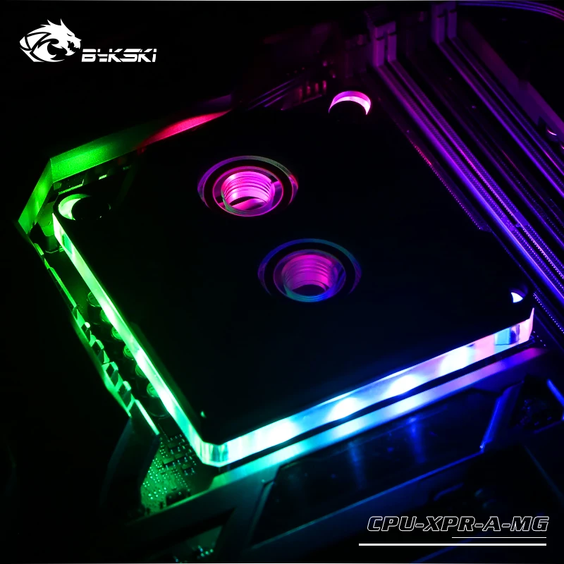 Bykski cpu-XPR-A-MG, для Intel Lga115x/2011 cpu водяные блоки, RBW система освещения, микроводный блок водяного охлаждения