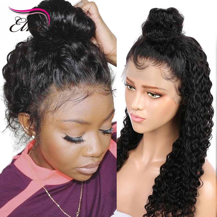 Elva волосы 13х6 поддельные головы парик фронта шнурка человеческих волос парики