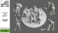 172 scale die casting resin picture no one left behind group scene layout model assembly package free shipping unpainted