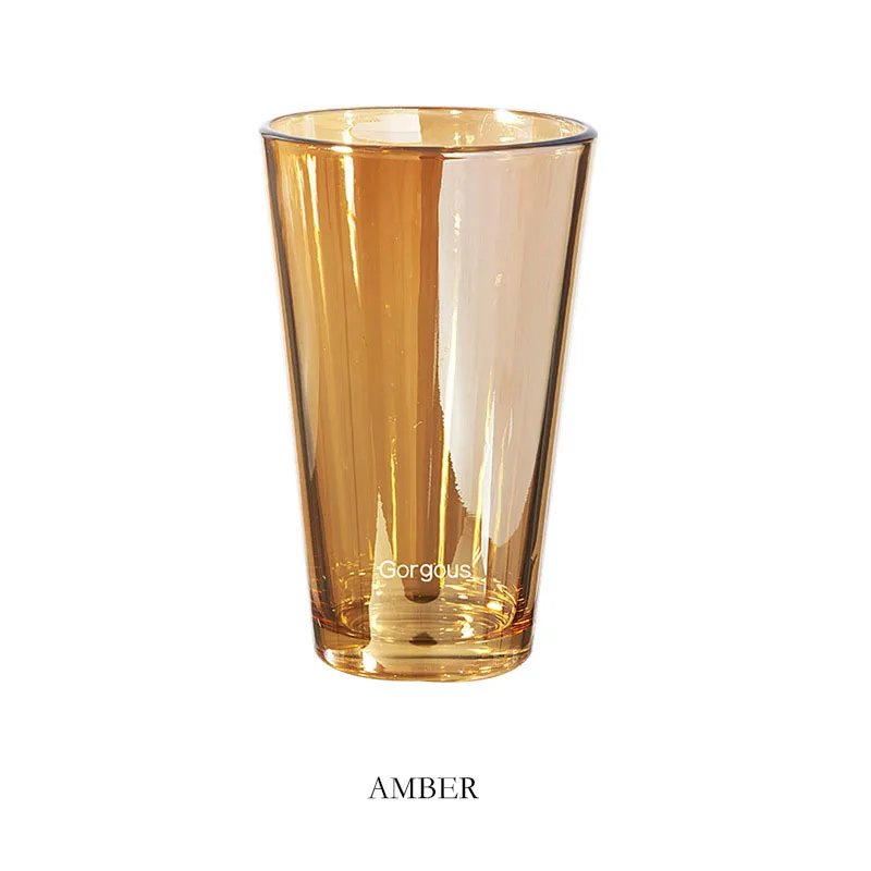 USSC 450ML Nordic Style Sense Of Luxury Breakfast Glass Milk Beer Cola Juice Cold Drink Cups Water Bottle Cup HZ026 | Дом и сад