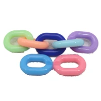 100 mixed color acrylic oval linking rings open chain beads 20x14mm connector chain for necklace bracelet