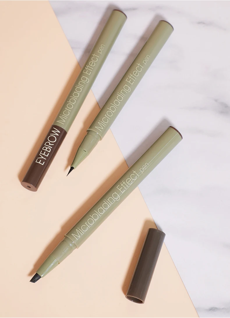 3 цвета карандаш для бровей матовый натуральный стойкий эффект микроблейдинга