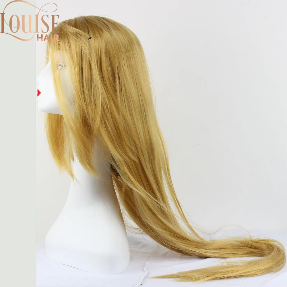 Парик для косплея Louise Hair длиной 120 см прямые бежевые светлые синтетические волосы