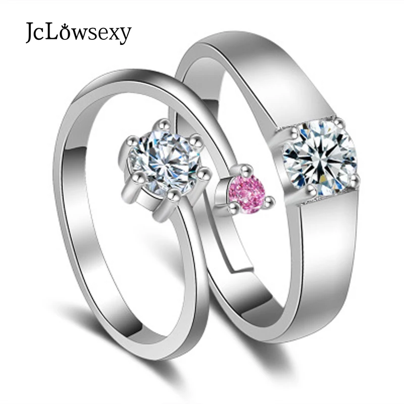 Свадебные Кольца для пары влюбленных Обручальное кольцо Набор циркониевые