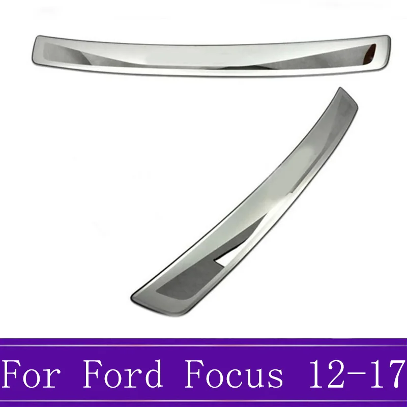 Накладка на порог заднего багажника из нержавеющей стали для Ford Focus 3 MK3 2012-2017
