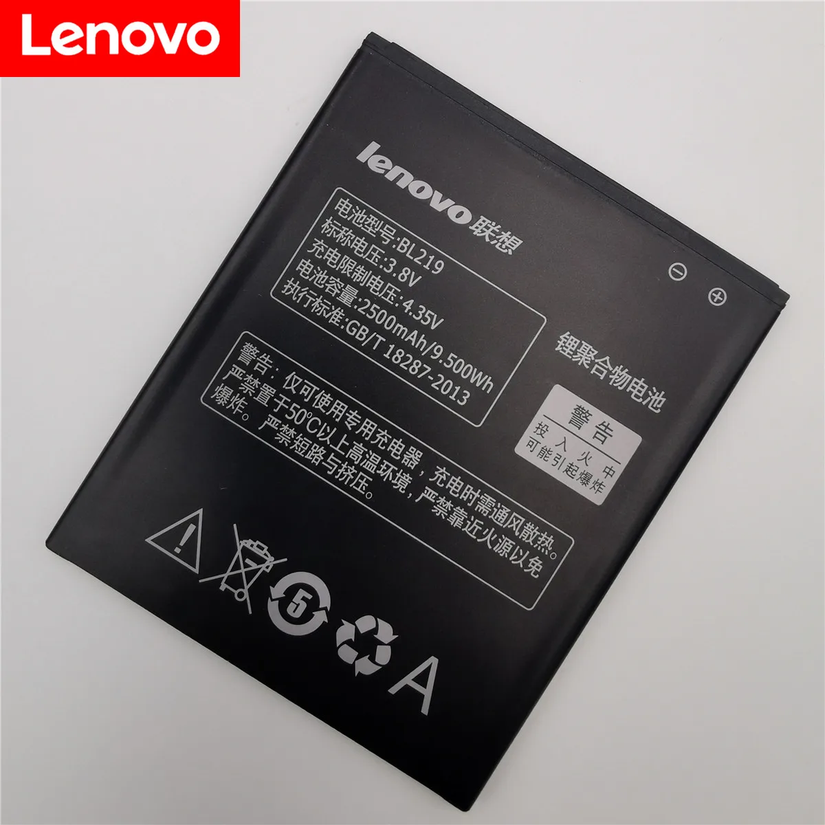100% Оригинальный резервный аккумулятор BL219 2500 мАч для Lenovo A880 S856 A889 A890e S810t