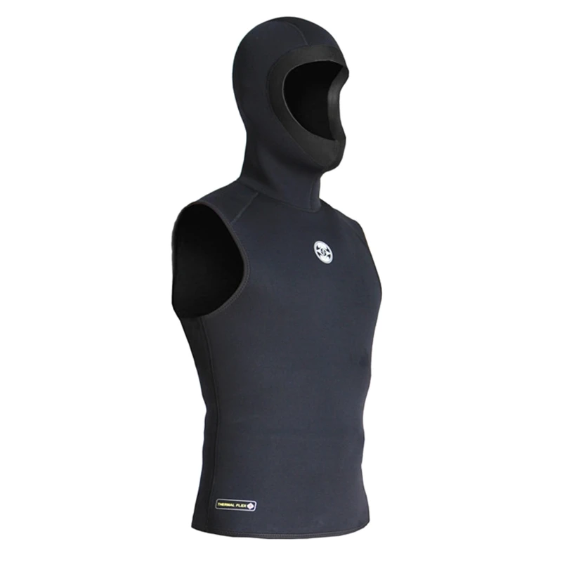 

Hooded Scuba Diving Vest 3mm Neoprene Men Wet Suit Drifting Swimwear Snorkeling Sleeveless Vest with Cap