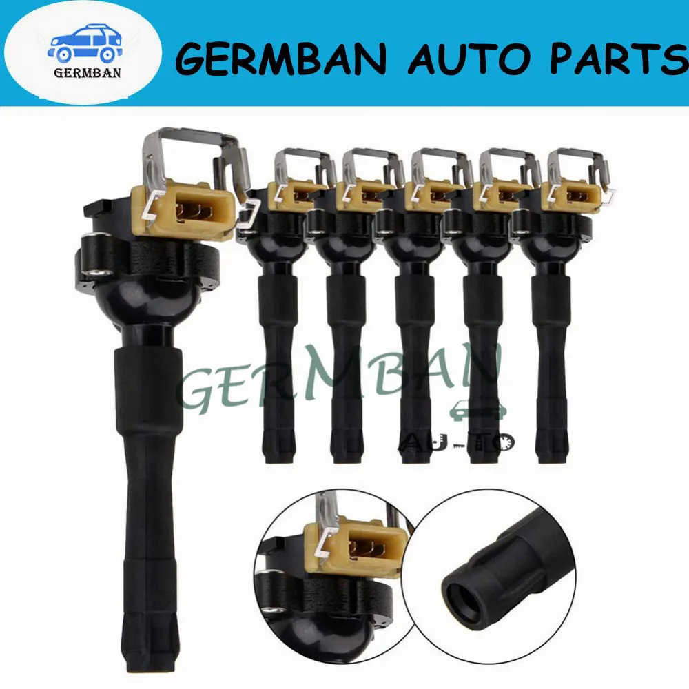 Катушка зажигания 6X 12131748018 C1239 UF-354 для BMW E46 E39 X5 Z8 E36 325 330 328 525i 540i M3 12139067830 610-58466 |