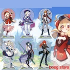 Аниме игра Genshin Impact Zhongli, персонаж Моны, акриловая фигурка, подставка, модель, настольное украшение, Барбара, Жан, Лиза, фигурка стоящая