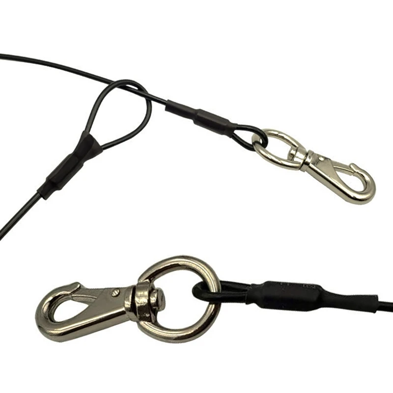 Pet Сталь тяговых канатов светильник коричневый P цепи поводок собаки скольжения