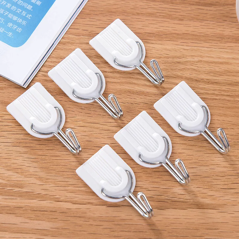 6 шт. прочный крючок на липучке настенные дверные крючки клею держатель для кухни