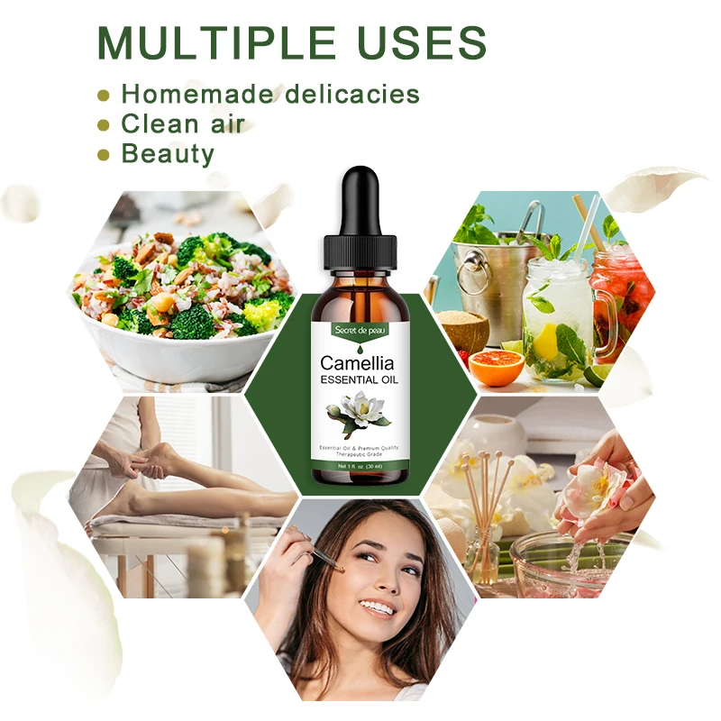 Secret De Peau Camellia Essential Oil Remove Eye Wrinkles Prevent hair loss Hair Care Products Moisturizing Beauty Skin | Красота и