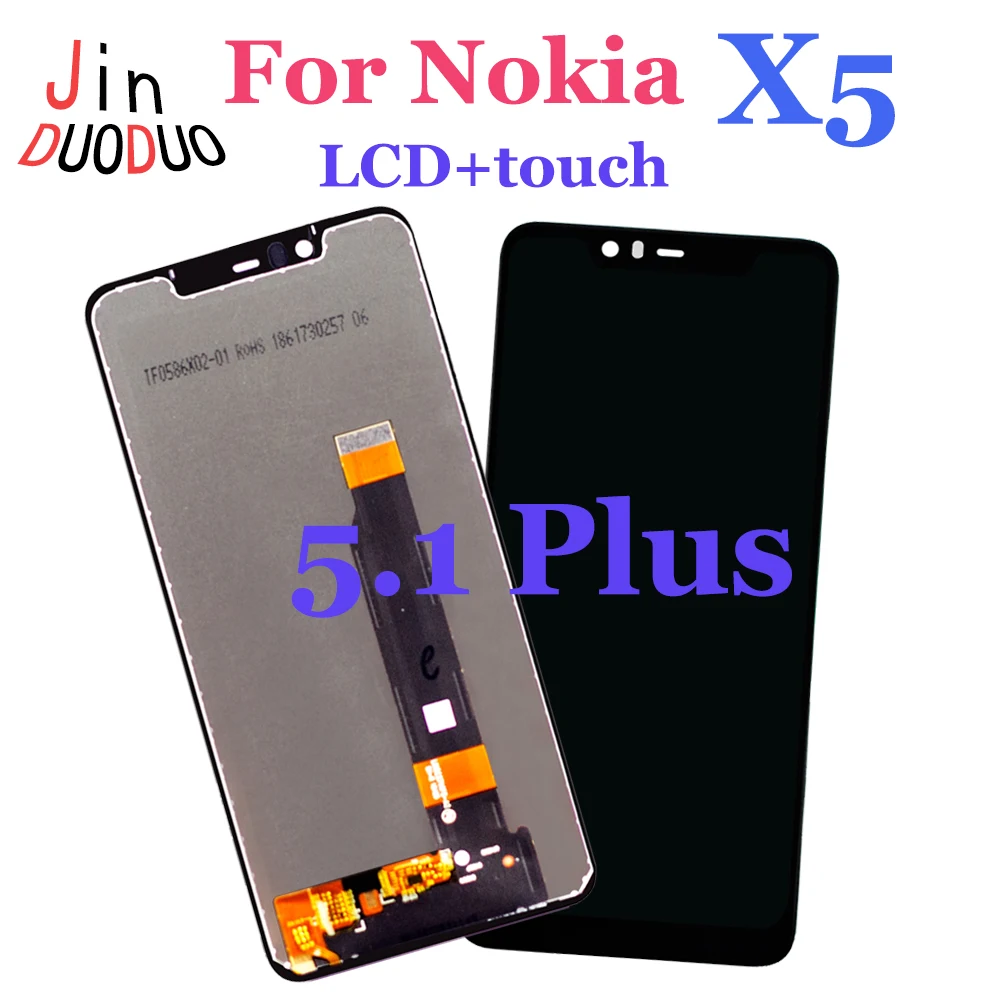 

AAA+ For Nokia 5.1 Plus LCD Display Touch Screen Digitizer Assembly Replacement For Nokia X5 LCD Display