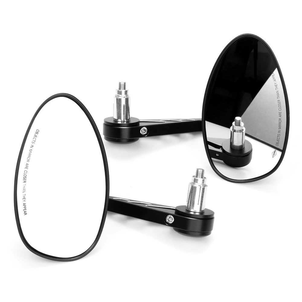 1 Pair Motorcycle Universal Handlebar Side Reversing Mirror CNC Aluminum Motorcycle Retro Modified Rearview Mirror for Harley