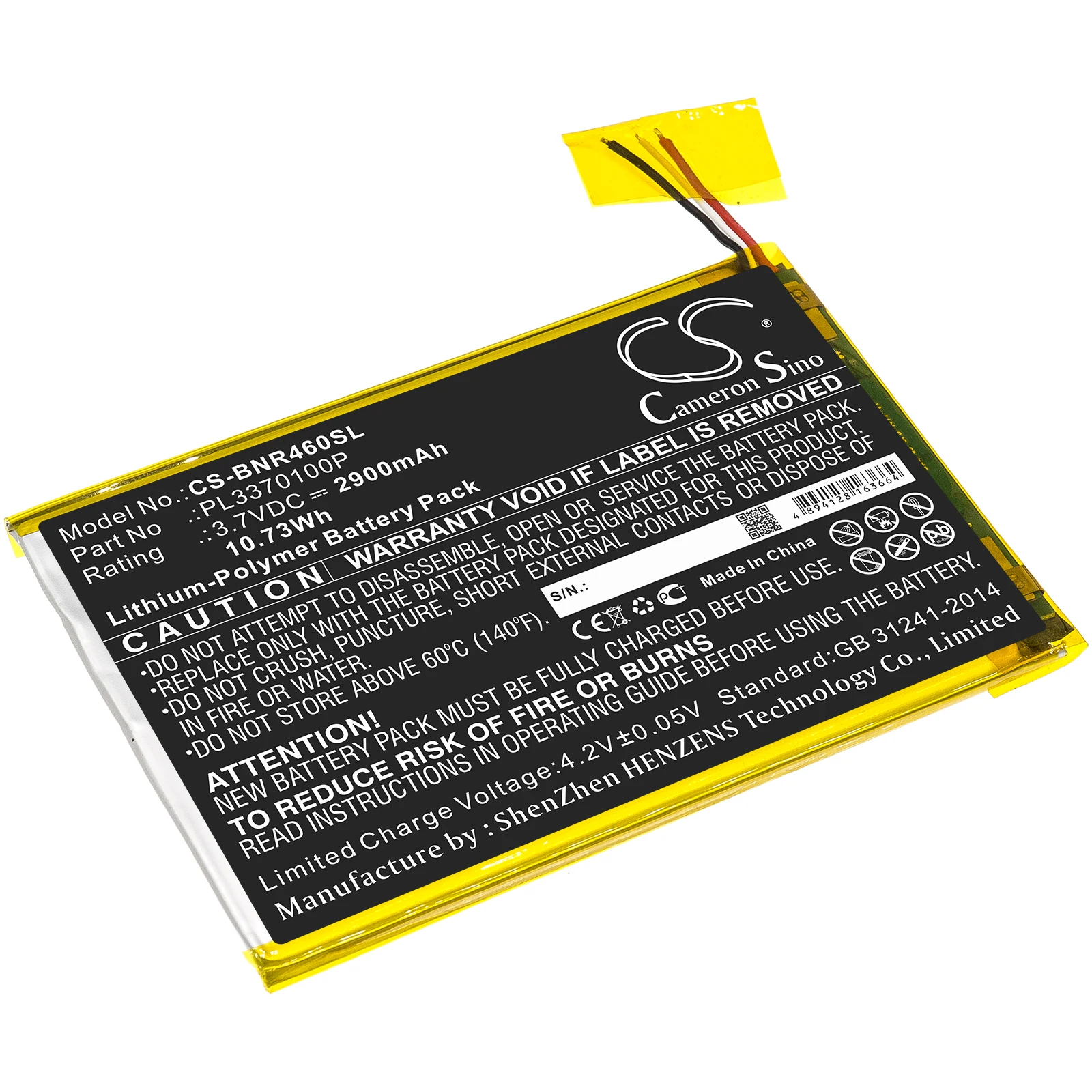 

Cameron Sino Battery For Barnes & Noble BNTV460,Nook 7