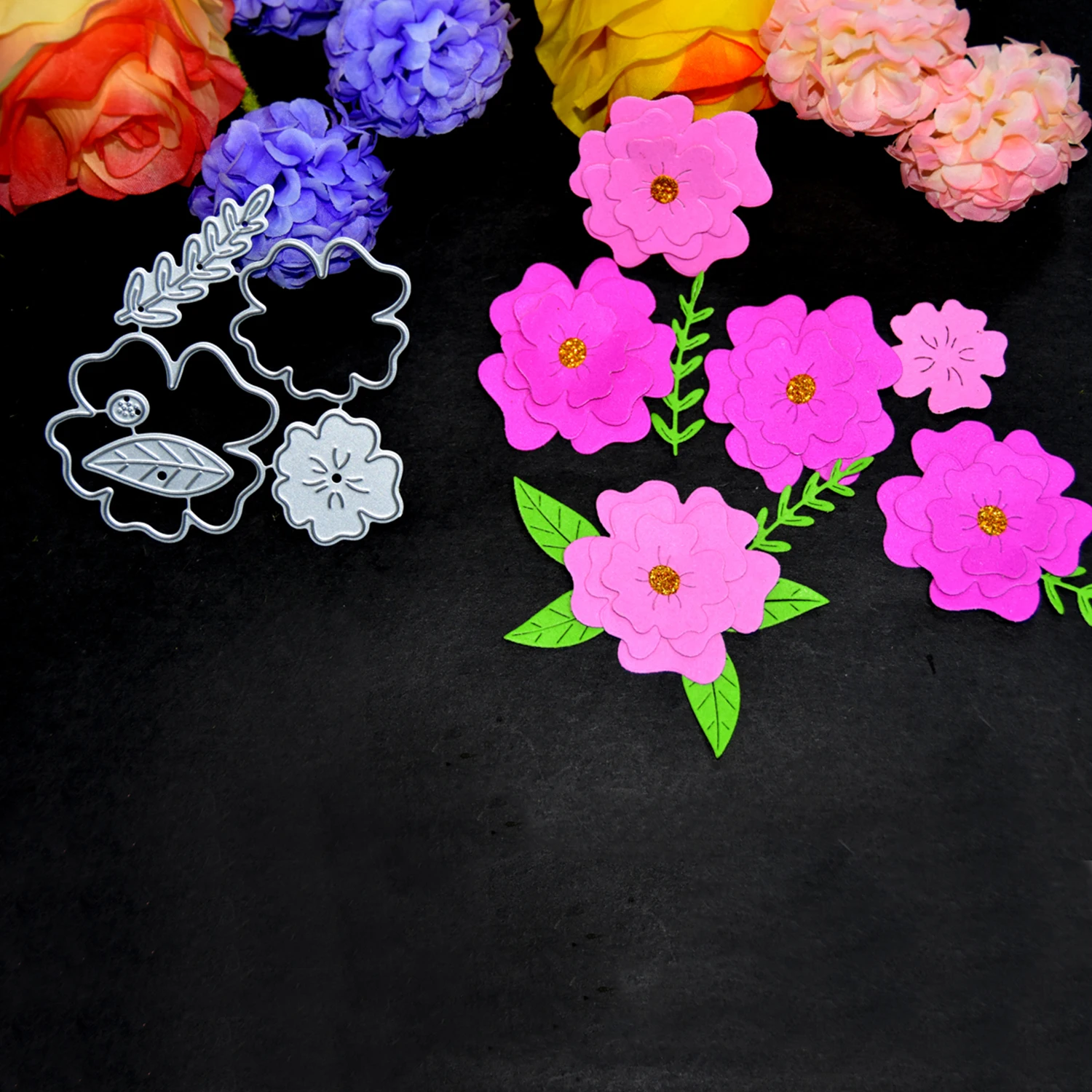 Выдолбленные Кружева металлические Вырубные штампы Прошитые для скрапбукинга