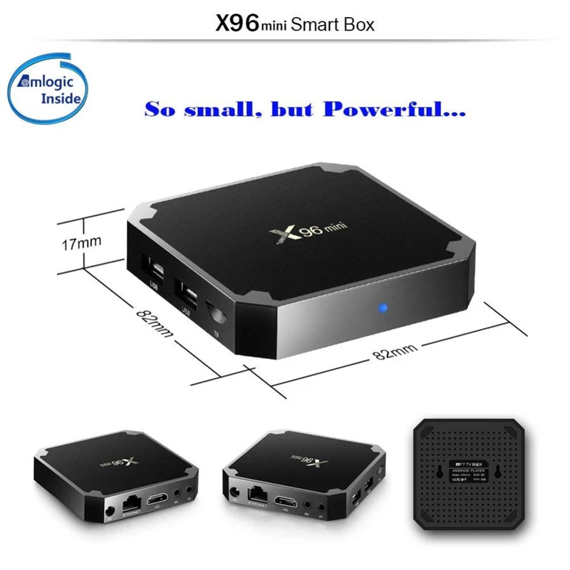 X96 Мини Смарт ТВ приставка Android 9 0 8 Гб 16 WiFi Bluetooth Google Play Smart медиа сервер