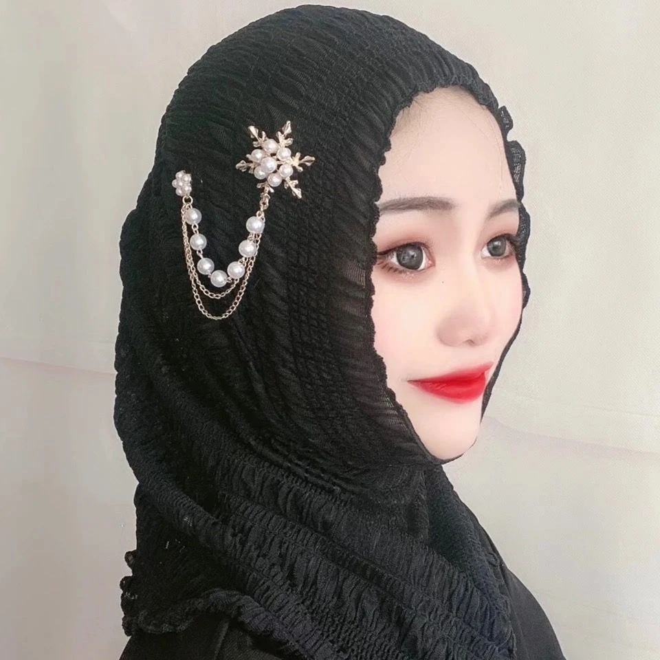 Цельный хиджаб Amira мусульманская женская плиссированная шапка головной платок