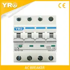 Мини-автоматический выключатель, 4P, 400 В переменного тока, MCB 6A 10A 16A 20A 25A 32A 40A 50A 63A