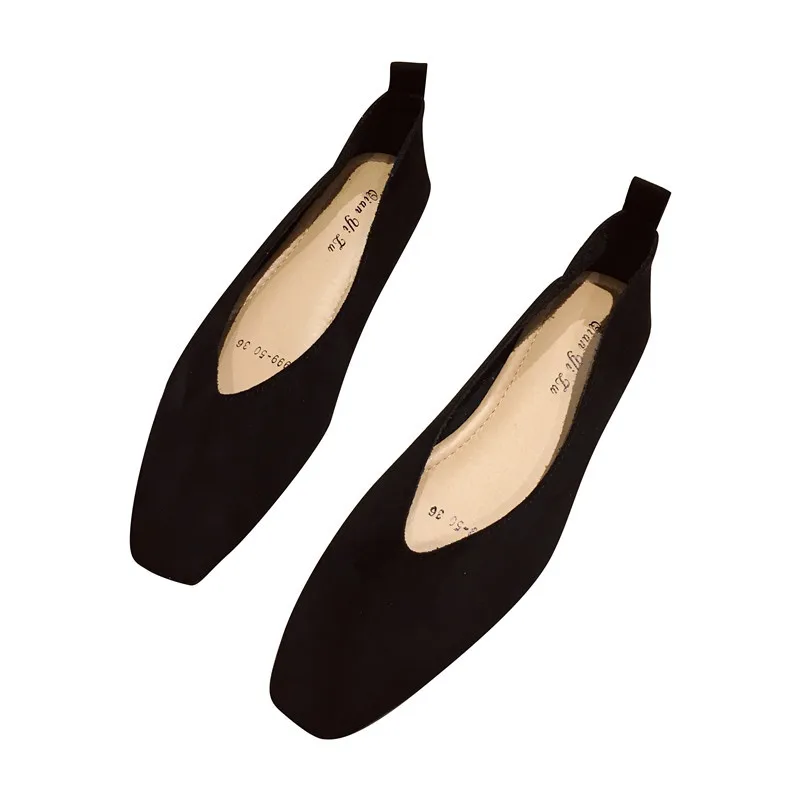 

Driving Shoe Shallow Mouth Casual Female Sneakers Dress Flats Women Round Toe Soft Boat Slip-On Lace-Up Leisure Solid Flock Basi