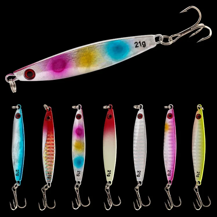 

21g Lead Fish Iron Plate 7cm Road Bait Iron Plate Road Bait False Bait Metal Bait Sea Fishing Soft Plastic Lures Frog Swimbait
