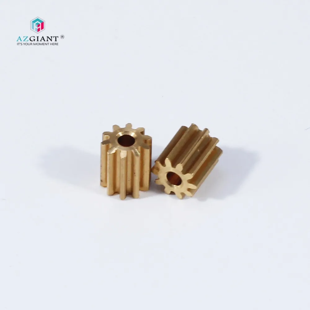 AZGIANT 10 зубов 6mm Длина международного стандарта универсальный металлический редуктор для двигателя автомобиля медь Шестерня из латуни