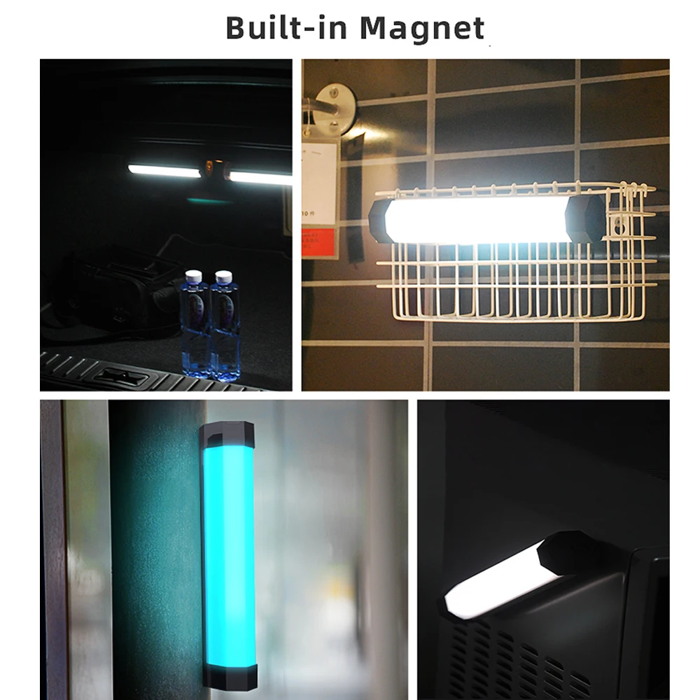 LUXCEO P200 светодиодный RGB мягкий светильник трубки Водонепроницаемый Портативный