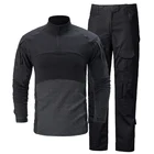 Мужская тактическая камуфляжная униформа, одежда в стиле милитари для страйкбола, футболка для пейнтбола и брюки, костюмы спецназа