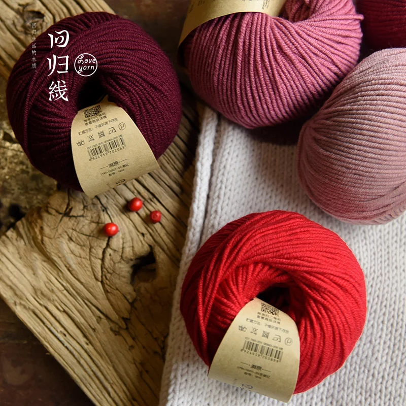 Пряжа из чистой шерсти мериноса в грубой пряже ручной вязки используемая для