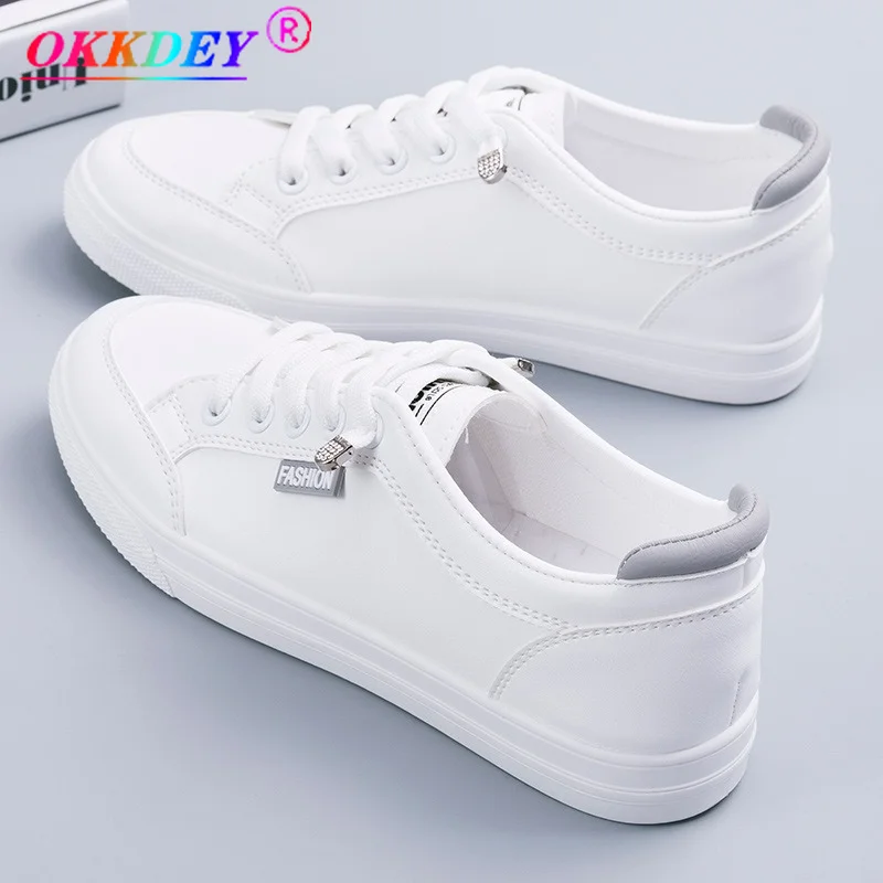 

2021 Fall New Women's Vulcanized Shoes Casual Sports Shoes Breathable Mesh Shoes Fashion Pure Color Lace-up Luxury Woman Flats