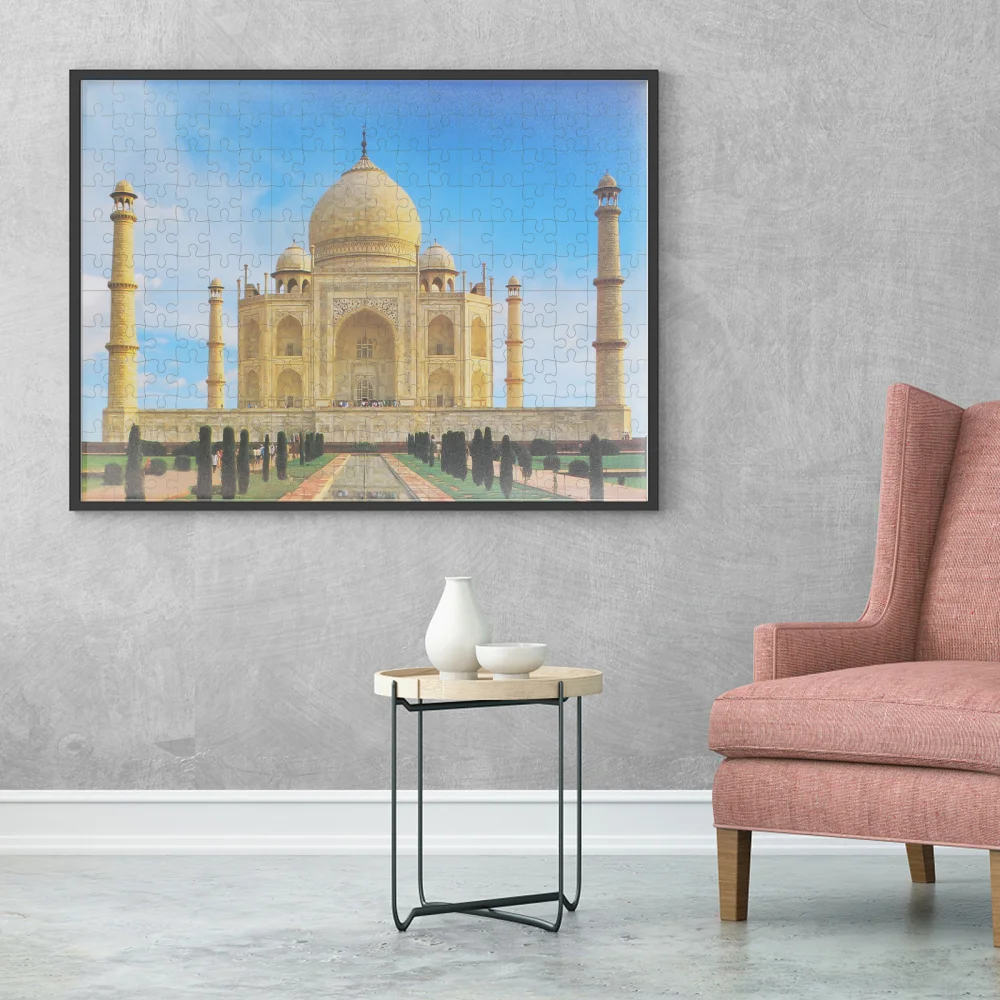 

1 Box 1000-piece Adult Jigsaw Puzzle Paper Taj Mahal India Puzzle Plaything