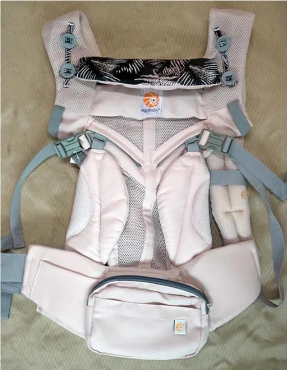 Omni aby переноска дышащий передний младенец детский слинг рюкзак сумка обертывание кенгуру для ребенка 0-36 месяцев - Цвет: omni mesh pink