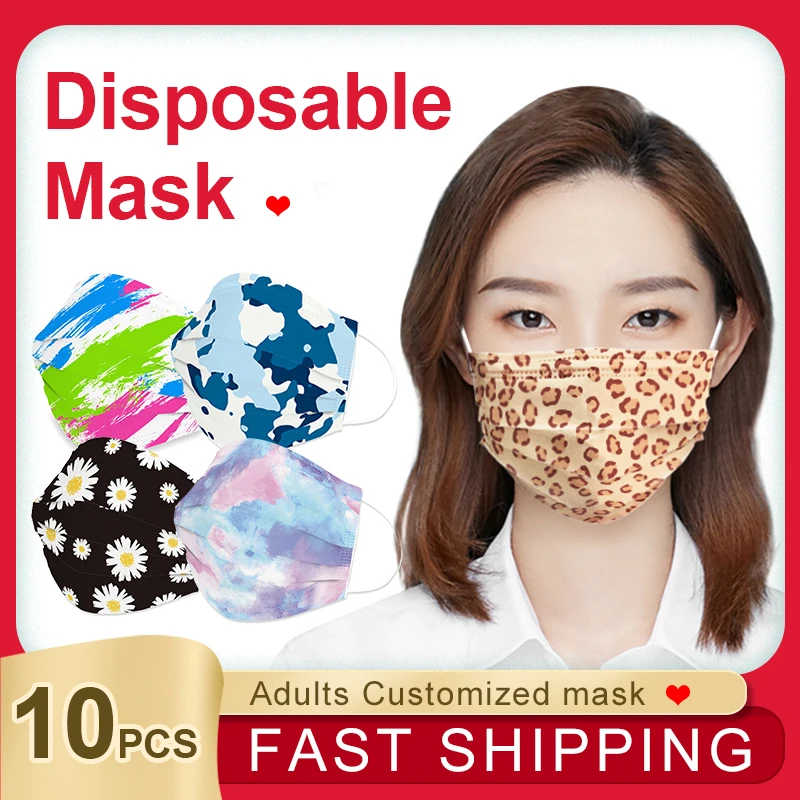 10 шт лицевая маска одноразовые взрослые защитные шлемы дышащий маски Модные