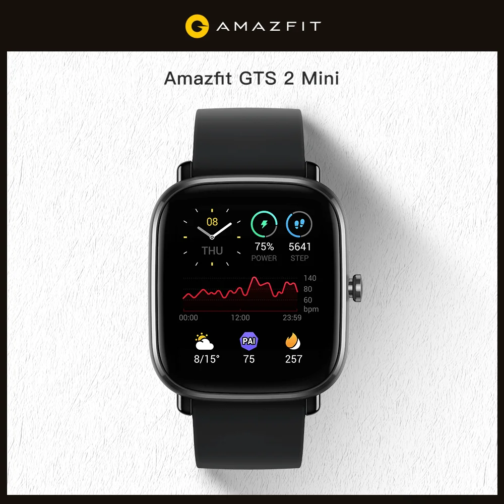 

Умные мини-часы Amazfit GTS 2, GPS, фитнес-трекер, 70 спортивных режимов, мониторинг сна, умные часы для Android, iO